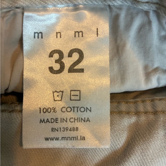 MNML Light Tan Distressed Slim Jeans - Picture 2 of 4